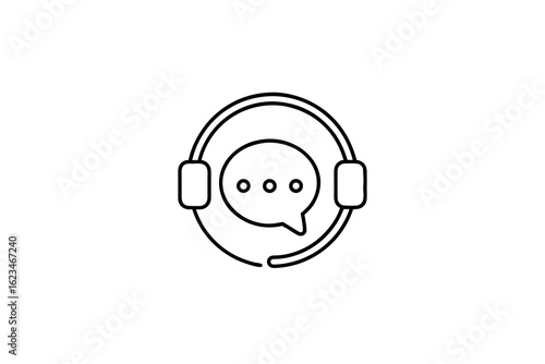chat bubble with three dots indicating conversation or messaging