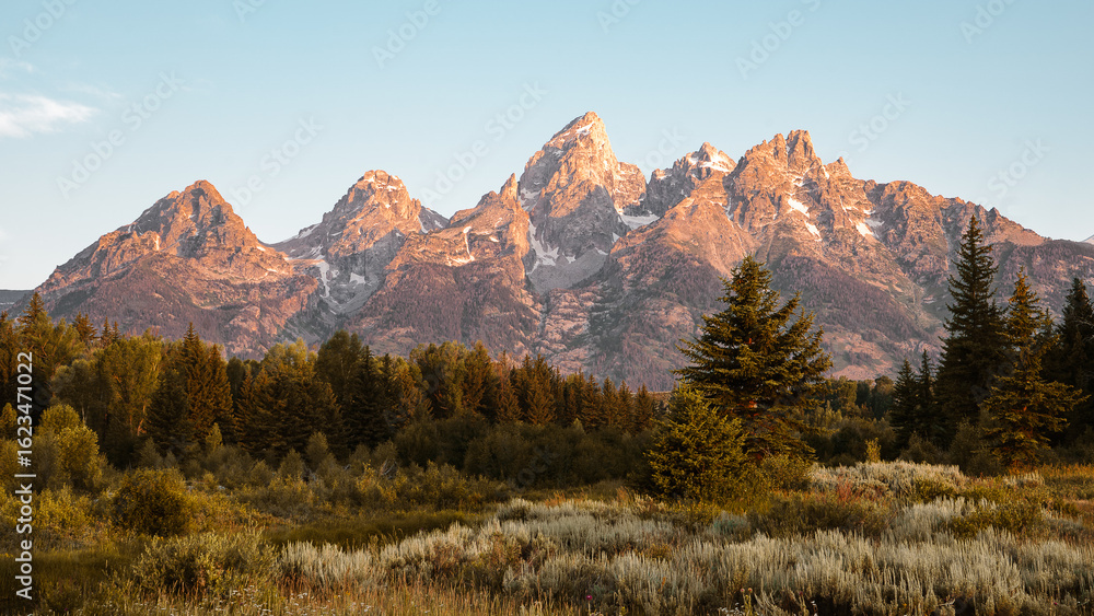 mountain landscape in the morning mountain landscape in the morning
