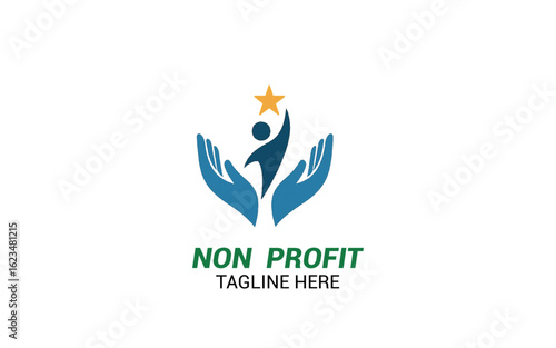 Innovative Charity Logo Vector Design, Nonprofit Logo Collection for Community Care template