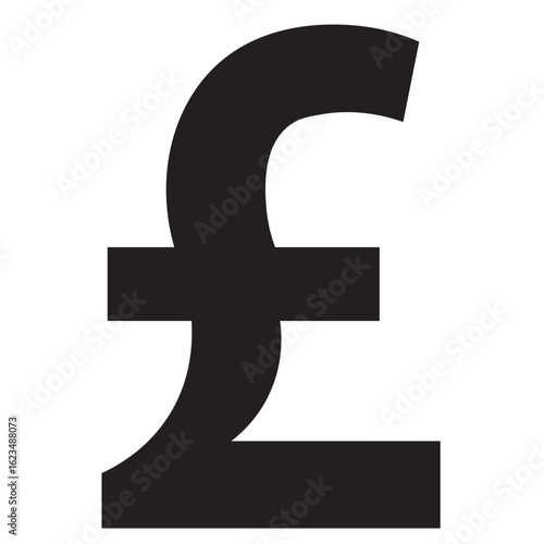 Gold pound coin. Means of payment, global currency, world economics, finances and investment concept. Isolated vector illustration.