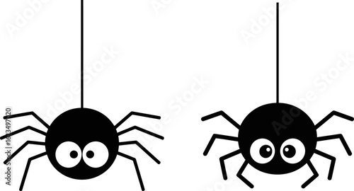 Cute Hanging Spiders