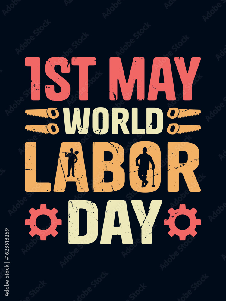 Fototapeta premium Labor day t-shirt design
