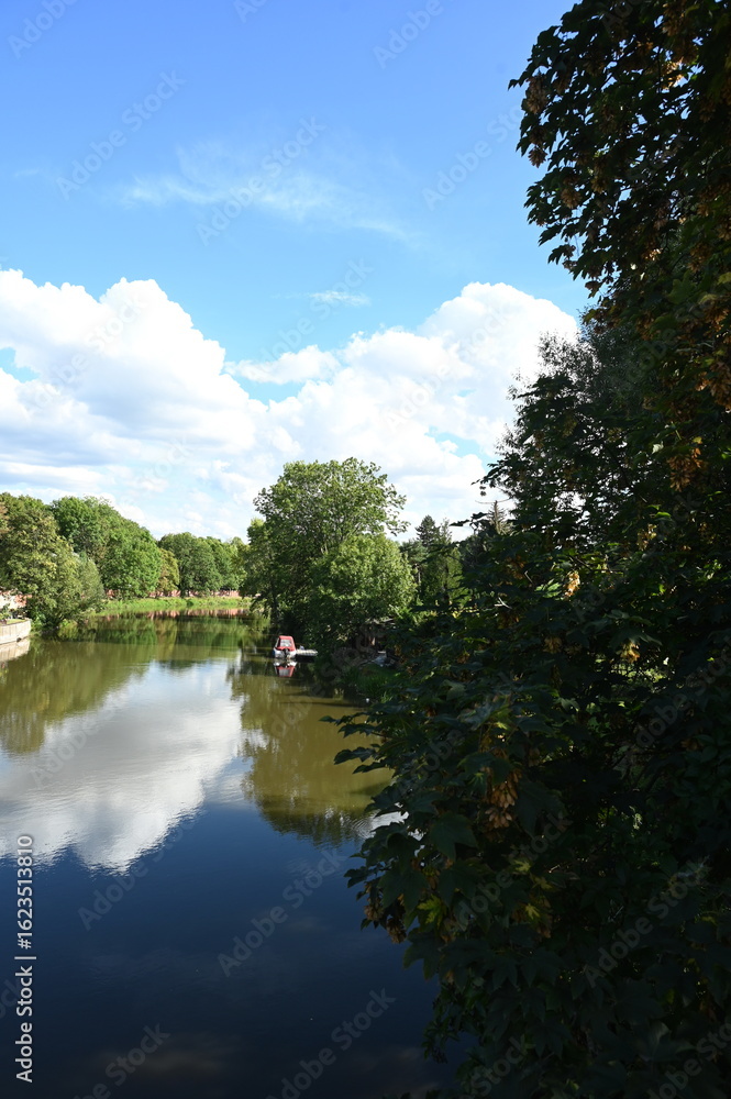 Fototapeta premium Saale in Merseburg