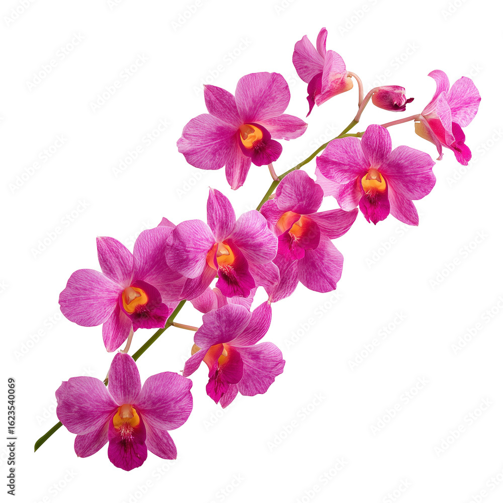 Obraz premium pink orchid isolated on white background