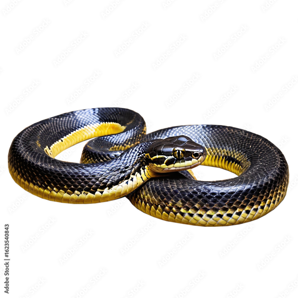 Obraz premium a snake isolated on transparent background