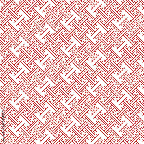 seamless pattern with red hearts, tessellation, 