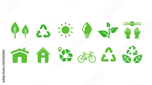 Eco friendly environment green energy recycle renewable sustainability lifestyle