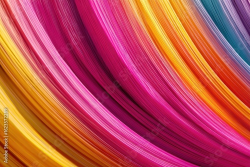 Abstract Colorful Swirling Lines