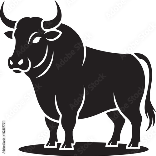 Black Bull Silhouette