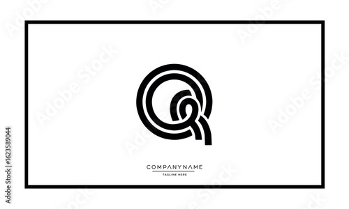 Alphabet letters Q or QQ logo monogram
