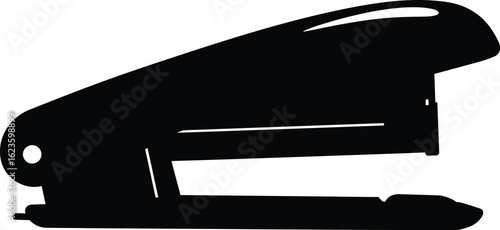 Black stapler silhouette office supply icon