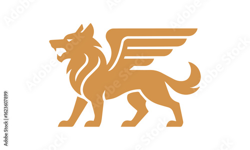 Winged Fox Logo, Flying Fox Logo