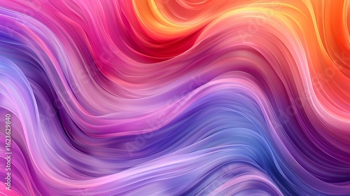Wallpaper Mural Vibrant Fluid Waves Abstract Background Torontodigital.ca