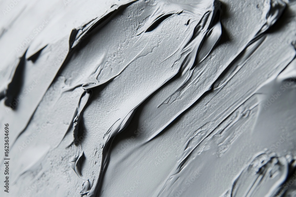 Obraz premium Texture abstract art gray closeup modern paint surface background pattern. Design minimal detail creative wall studio gray minimalism artistic acrylic rough contemporary decorative concept.