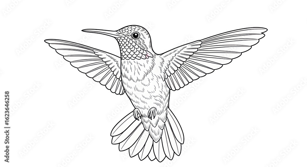 Fototapeta premium Isolated Hummingbird