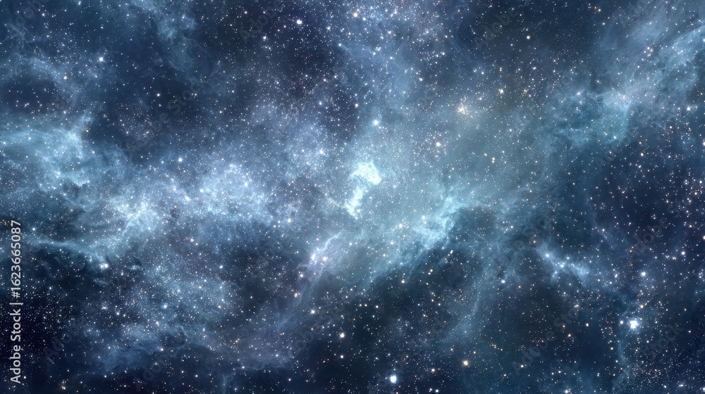 Fototapeta premium Cosmic Nebula: Celestial Clouds and Stars