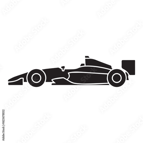 Formula Racecar Silhouette Icon