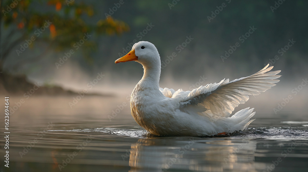 Fototapeta premium goose on the lake