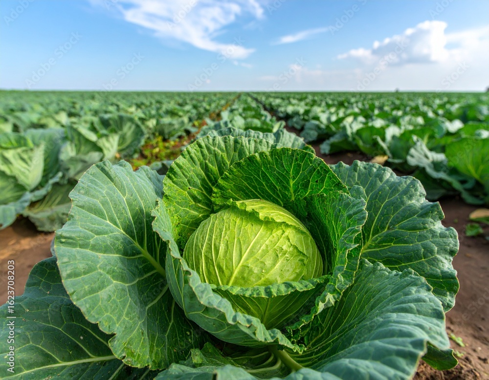 Fototapeta premium cabbage in the field