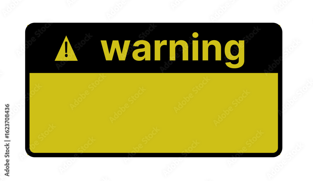 Naklejka premium warning
