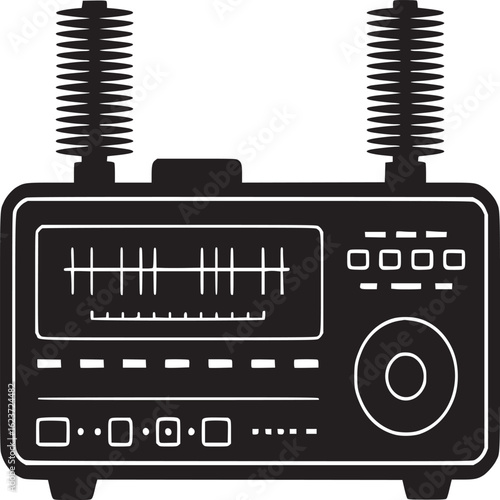 Vintage Radio Receiver Icon