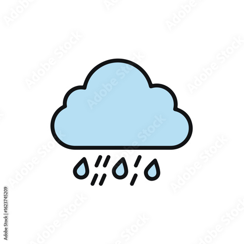 Rain cloud illustration.