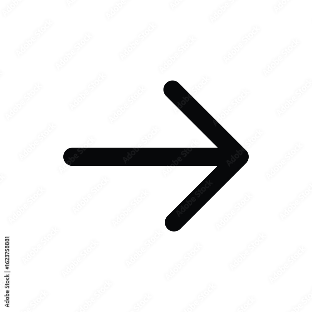 Rounded Forward Arrow Right Icon – Minimalist Directional Symbol for UI & Web Navigation Rounded Forward Arrow Right Icon – Minimalist Directional Symbol for UI & Web Navigation