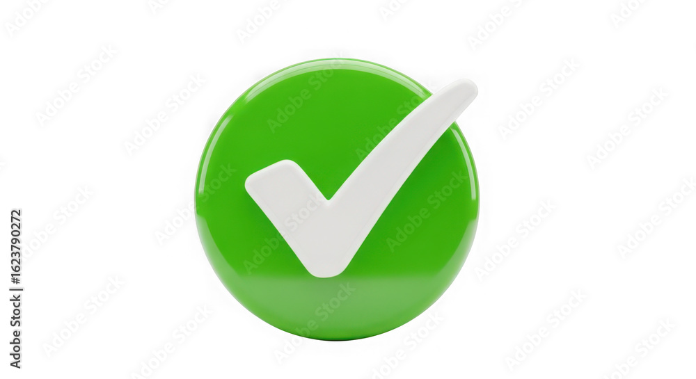 Green check mark isolated on transparent background Green check mark isolated on transparent background
