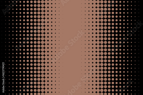 Mocha Mousse halftone gradient dot pattern