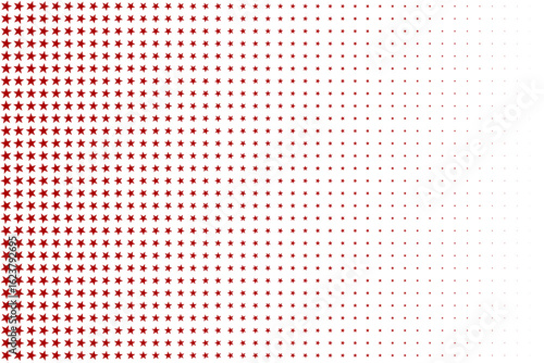 Red star halftone gradient pattern