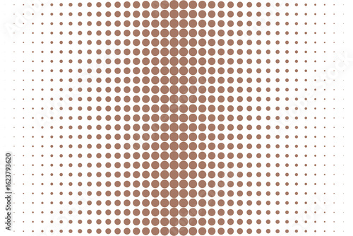 Vertical Mocha Mousse halftone dot gradient
