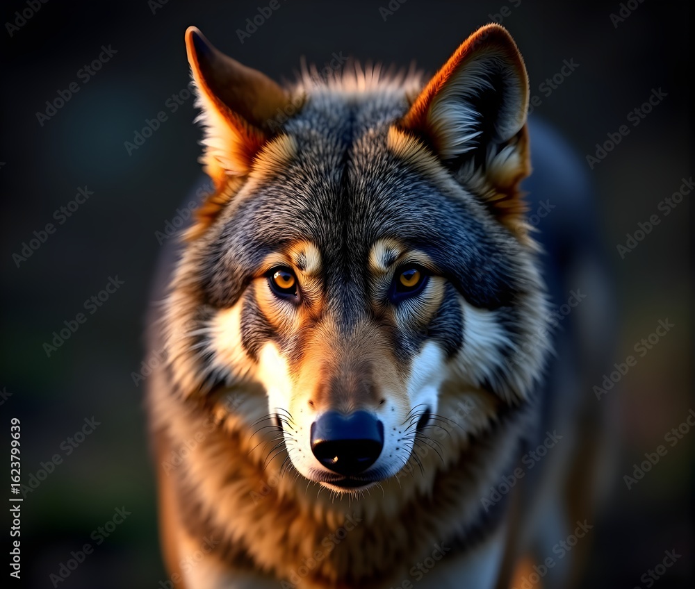 Fototapeta premium portrait of a wolf