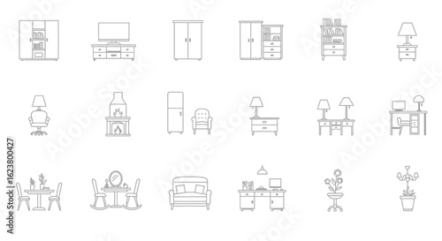 Household Appliances and Decor Graphic Collection