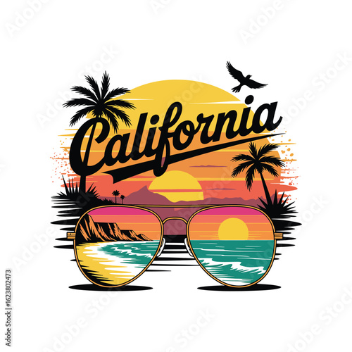 summer sunglass ,vector illustration white background