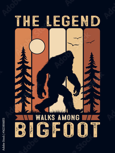 Bigfoot t shirt design