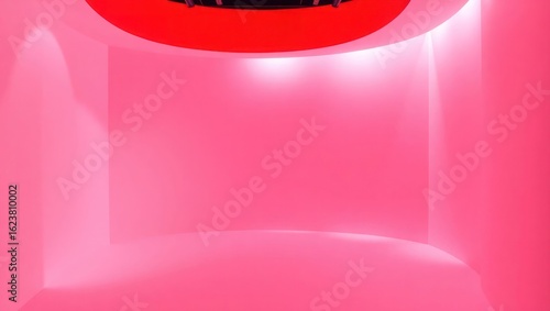 abstract background with red and white bubbles