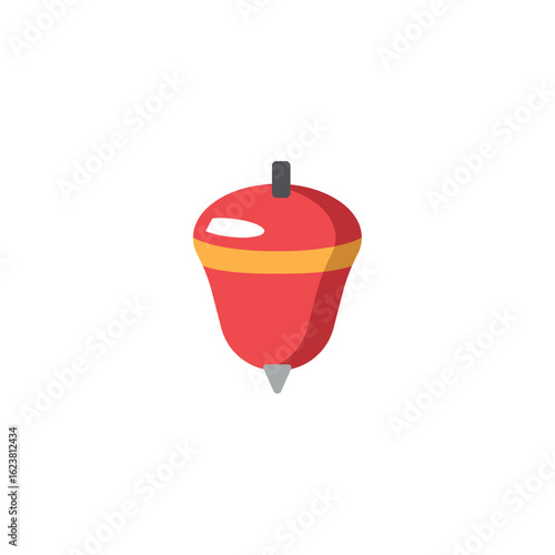 Isolated colored spinner toy icon Flat design Vector