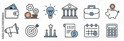 Business and Finance Icons.