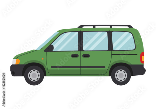 Emerald EcoVan Green travel on wheels sleek minivan design for sustainable journeys