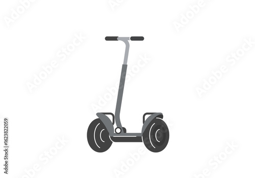 Selfbalancing scooter on a white background