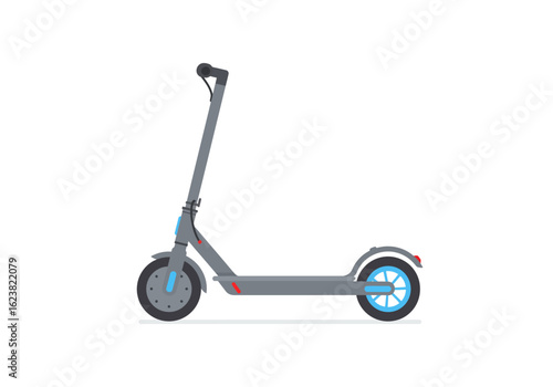 Electric Scooter A Gray Ride