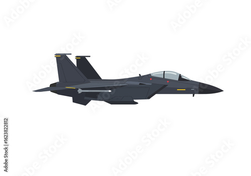Sleek jet fighter soaring in pixelated skies A modern marvel of aviation