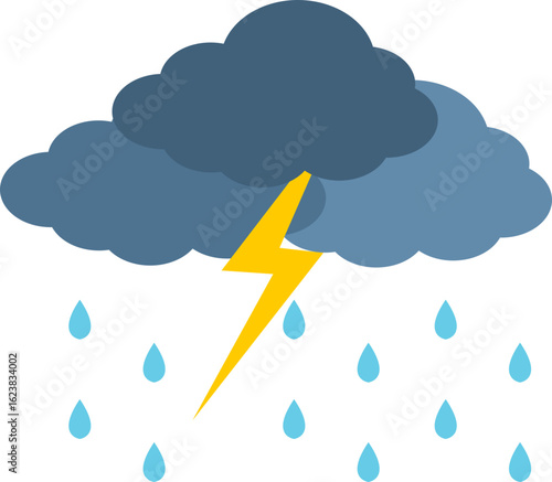 Photography thundercloud rain
