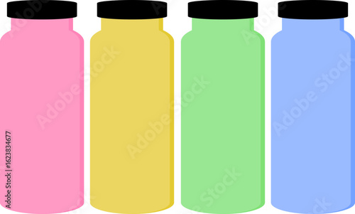 Colorful Reusable Water Bottles
