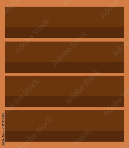 Empty Wooden Shelves
