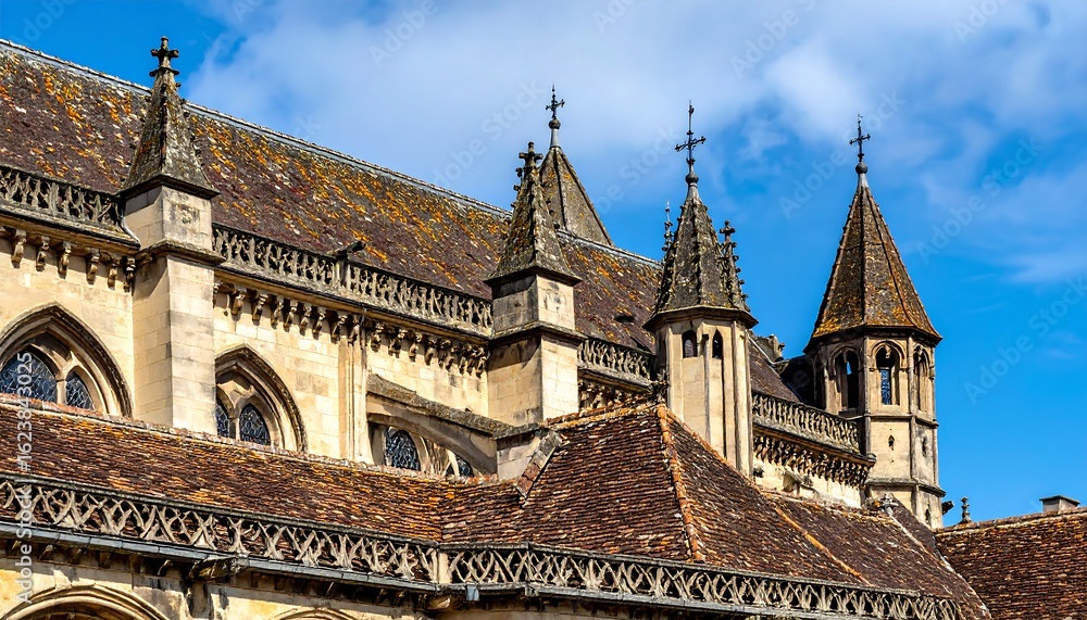 Fototapeta premium Architectural detail of a cathedral roof