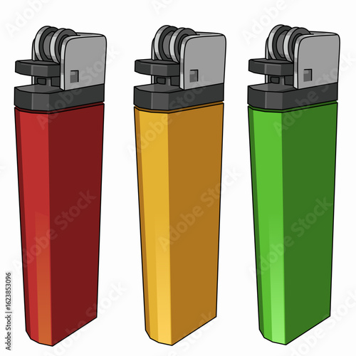 illustration of matches of various colors 