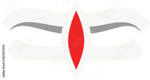 Hindu religious symbol, featuring a third eye and sacred markings.