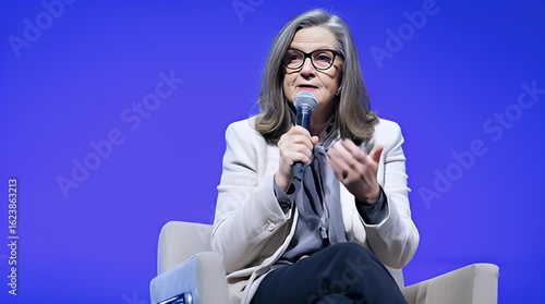young woman sitting on the chair