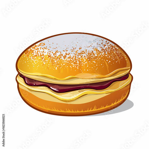 Berliner mit Marmelade